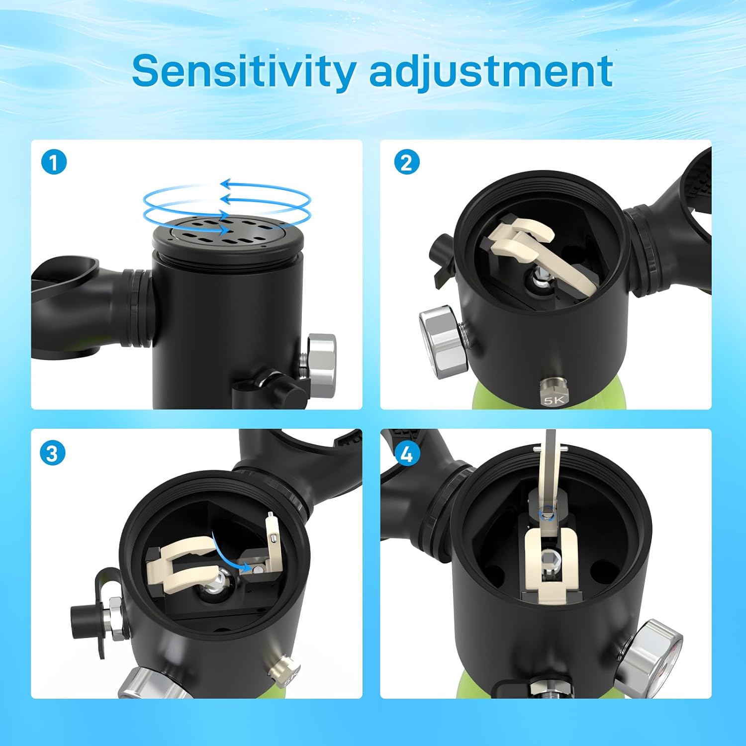 HOUVAN 0.5L خزان غوص صغير مع ا - مراجعة Aquatic Diving وسعره