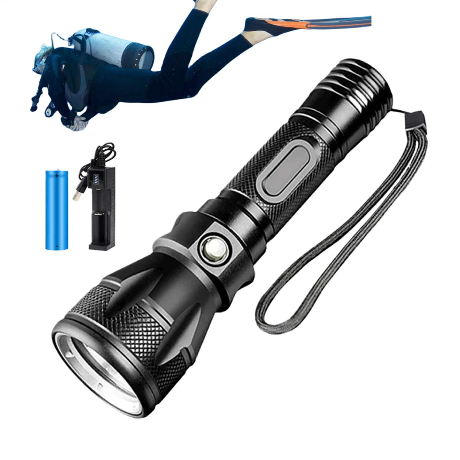 مصباح غوص LED قوي قابل لإعادة  - مراجعة Aquatic Diving وسعره