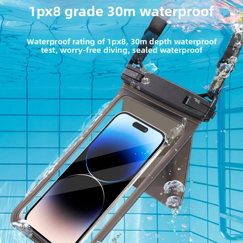حقيبة هاتف مقاومة للماء IPX8 ل - مراجعة Aquatic Diving وسعره