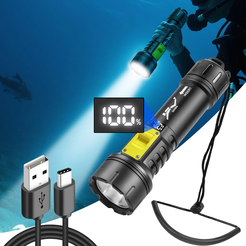 جديد XHP70 الغوص مصباح يدوي IP - مراجعة Aquatic Diving وسعره